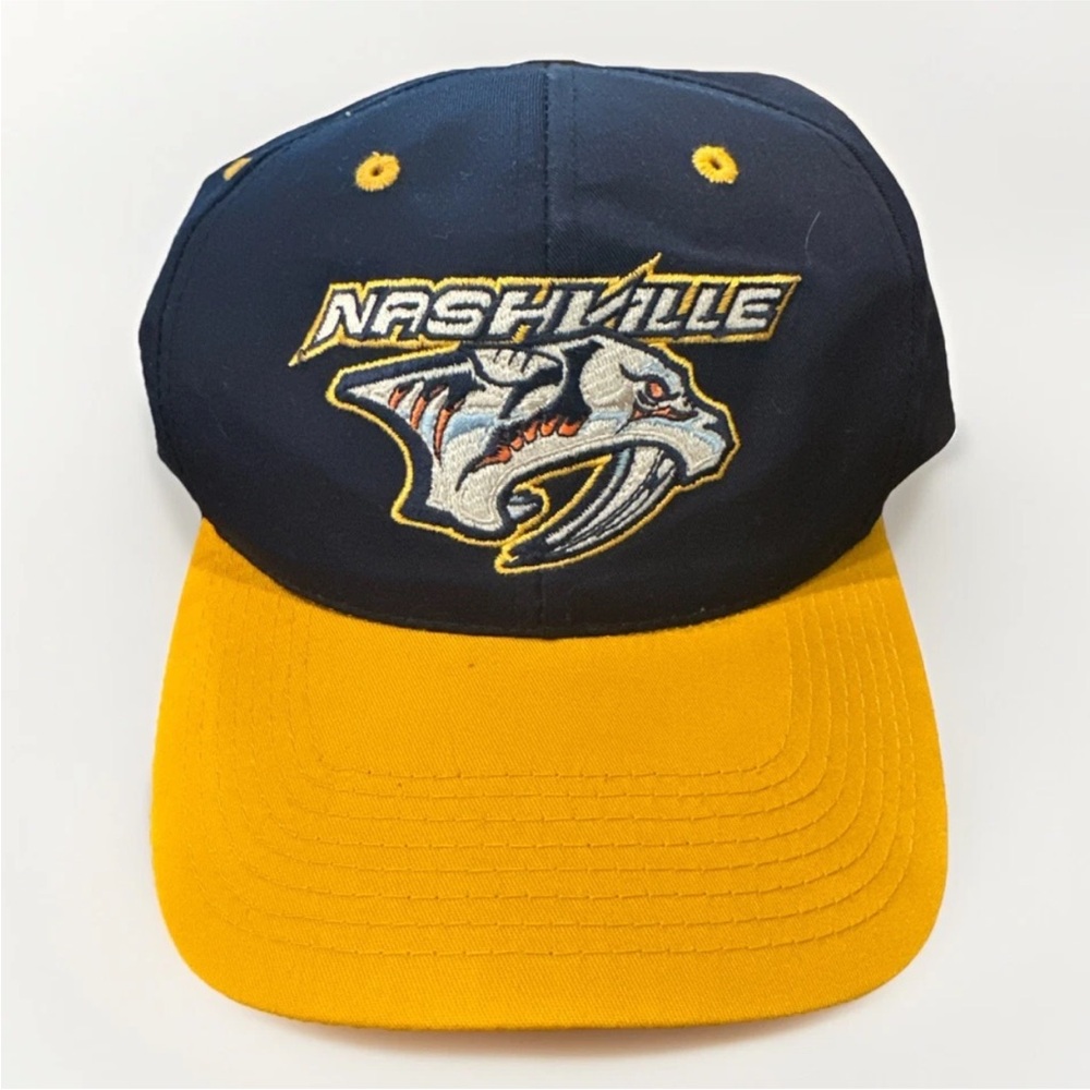 Sports Specialties Nashville Predators NHL Vintage Rare SnapBack Cap Hat OG 90s